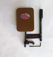 Rifle Mounted Ballistics D.O.P.E. Card in Coyote Brown