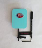 Rifle Mounted Ballistics D.O.P.E. Card in Tiffany Blue